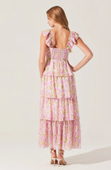 Midsummer Floral Tiered Maxi Dress