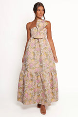 Betina Bow Front Maxi Dress - Multi Floral