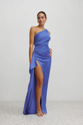 Samira Dress - Pacific Blue Diamante Strap