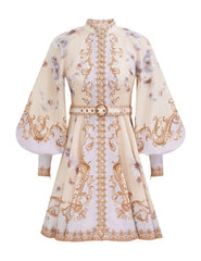 Hypnotic Buttoned Mini Dress