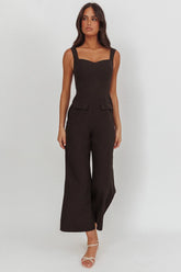 Atheena Faux Pocket Jumpsuit Black
