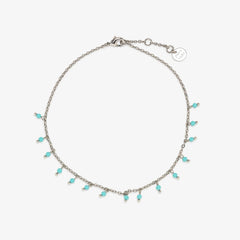 Floating Gemstone Anklet