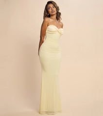 Kimberly Strapless Tie-Back Mermaid Formal Dress