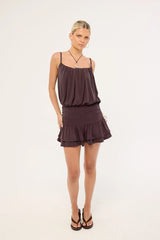 Perfect Stranger Payton Jersey Mini Dress Plum