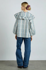 Lois Blouse - Wallpaper Floral
