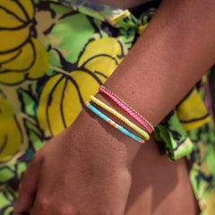 Petite Braid And Bead Bracelet