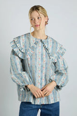 Lois Blouse - Wallpaper Floral