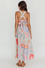 Sweethearts A-Line Print Maxi Dress Multi