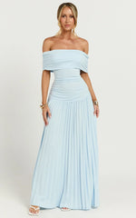 Lioness - Field Of Dreams Maxi Dress In Soft Blue