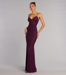 Skylar Rhinestone Tie Back Formal Dress