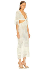 X Revolve Hanley Fringe Maxi Knit Dress